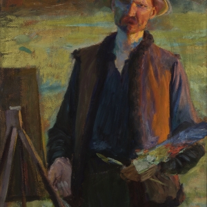 Leon Wyczółkowski, Autoportret, 1896–1900