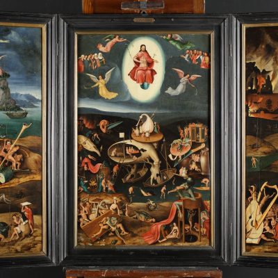 Jheronimus Bosch (Van Aken), Tryptyk ze sceną Sądu Ostatecznego, malarstwo niderlandzkie, tryptyk, Niezła Sztuka