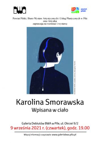 Karolina Smorawska. Wpisana w ciało, plakat, ilustracja, Niezła Sztuka
