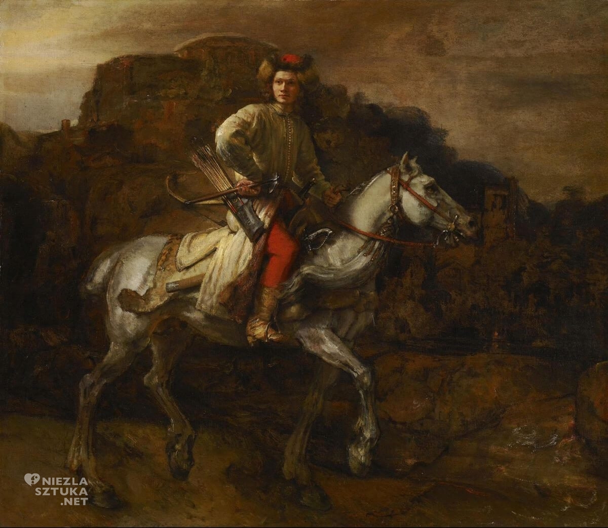 Rembrandt, Jeździec polski, Lisowczyk, Łazienki Królewskie, wystawa, Pałac na wyspie, The Frick Collection, niezła sztuka 