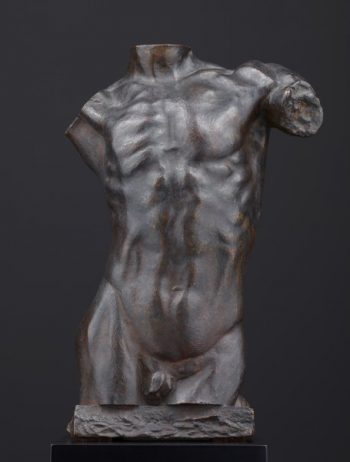 Auguste Rodin, Mały tors męski, rzeźba, XIX w., Niezła Sztuka