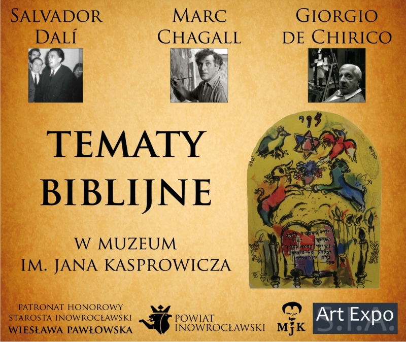 Tematy biblijne. Chagall + Dali + de Chirico