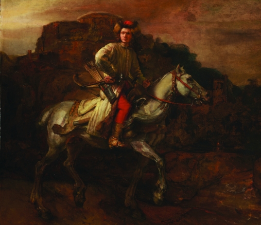 Rembrandt Harmenszoon van Rijn, Jeździec polski, malarstwo, sztuka XVII w., Niezła Sztuka