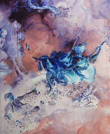 Anna Orbaczewska, Untitled, after The Happy Accidents by Jean-Honore Fragonard, sztuka polska, sztuka współczesna, malarstwo, niezła sztuka