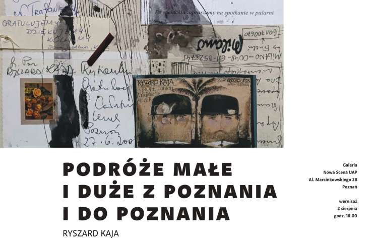 Ryszard Kaja. Podróże małe i duże z Poznania i do Poznania, plakaty, sztuka współczesna, sztuka polska, niezła sztuka