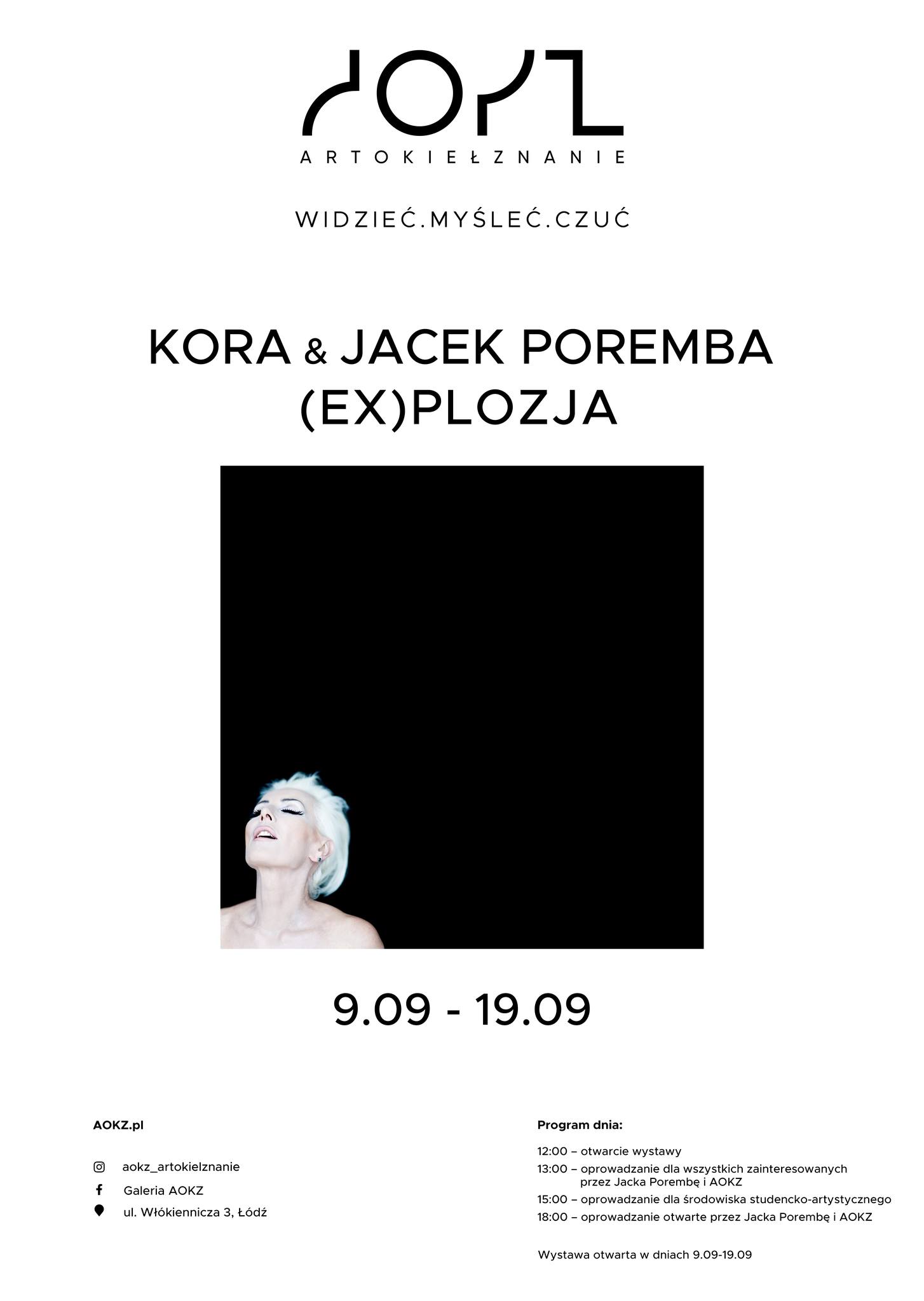 Kora & Jacek Poremba. (EX)plozja, wystawa, zdjęcia, muzyka, niezła sztuka