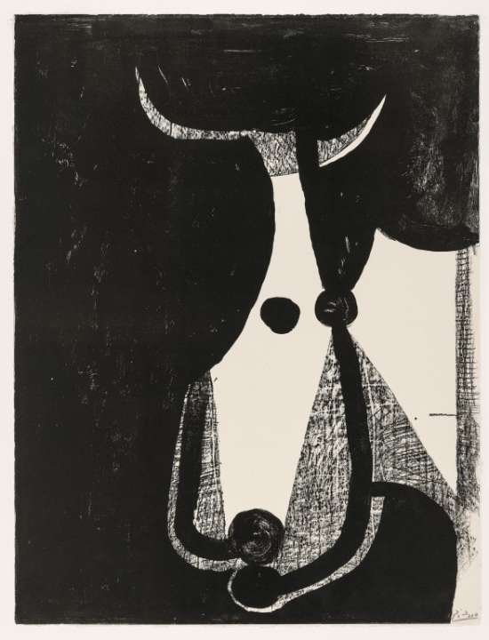 Pablo Picasso, Głowa byka zwrócona w prawo, plakat +, litografia, sztuka współczesna, sztuka XX w., niezła sztuka