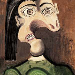 Pablo Picasso, Femme La Guerre I, wystawa, malarstwo, sztuka współczesna, sztuka XX w., niezła sztuka