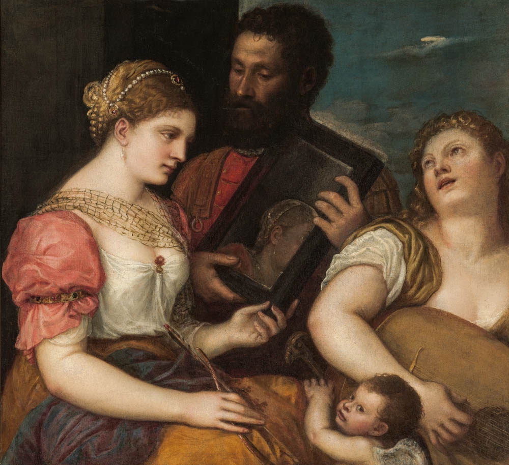 Tiziano Vecellio, Alegoria miłości, malarstwo, sztuka renesansu, renesans, niezła sztuka