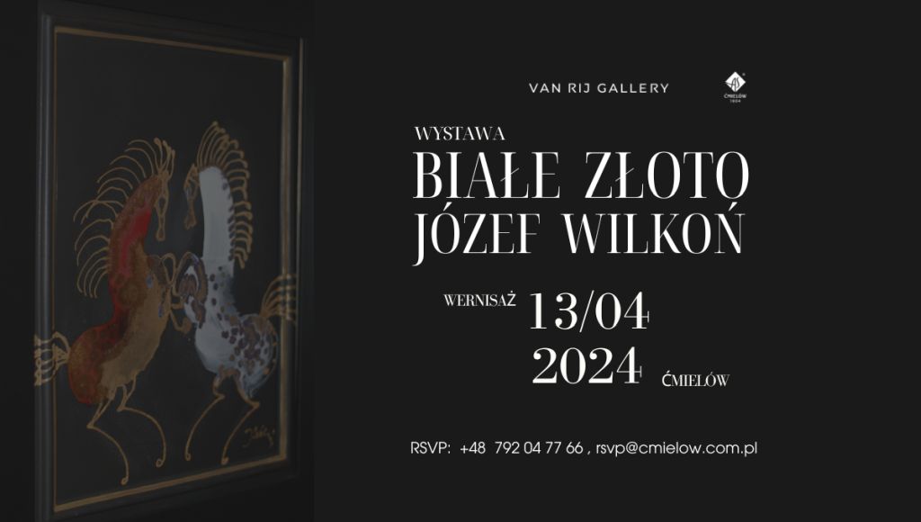 Józef Wilkoń, Białe złoto, wystawa, Fabryka Porcelany Ćmielów, Galeria van Rij, Niezła Sztuka