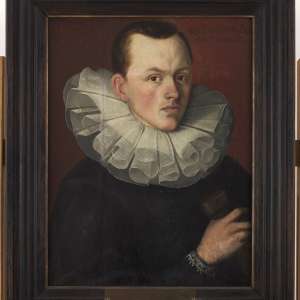 Malarz gdański (Anton Möller?), Portret księcia Albrechta Fryderyka Hohenzollerna, portret, malarstwo, sztuka XVI w., niezła sztuka