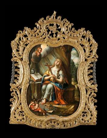  malarz częstochowski Jan C. W., Pokutująca Maria Magdalena, malarstwo, portret, sztuka XVII w., niezła sztuka