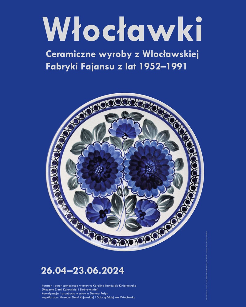 Włocławki. Ceramiczne wyroby z Włocławskiej Fabryki Fajansu z lat 1952-1991, ceramika, fajans, sztuka użytkowa, niezła sztuka