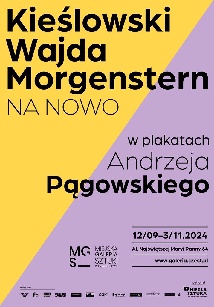 Kieślowski Wajda Morgenstern na nowo w plakatach Andrzeja Pągowskiego, wystawa, plakaty, sztuka współczesna, niezła sztuka