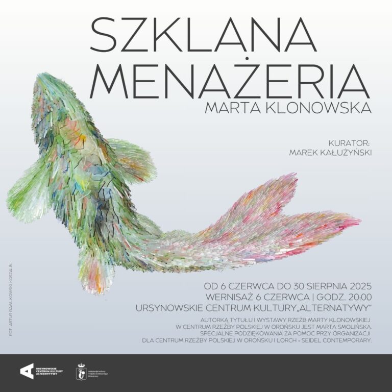 Szklana menażeria. Wystawa rzeźb Marty Klonowskiej, wystawa, rzeźba, szkło, sztuka polska, sztuka współczesna, niezła sztuka