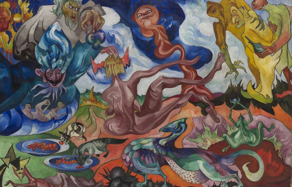 Stanisław Ignacy Witkiewicz, Tworzenie świata / Creation of the World , sztuka polska, sztuka XX w., malarstwo, dwudziestolecie międzywojenne, niezła sztuka