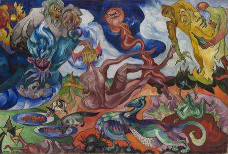 Stanisław Ignacy Witkiewicz, Tworzenie świata / Creation of the World , sztuka polska, sztuka XX w., malarstwo, dwudziestolecie międzywojenne, niezła sztuka