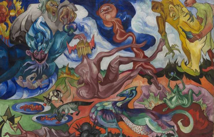 Stanisław Ignacy Witkiewicz, Tworzenie świata / Creation of the World , sztuka polska, sztuka XX w., malarstwo, dwudziestolecie międzywojenne, niezła sztuka