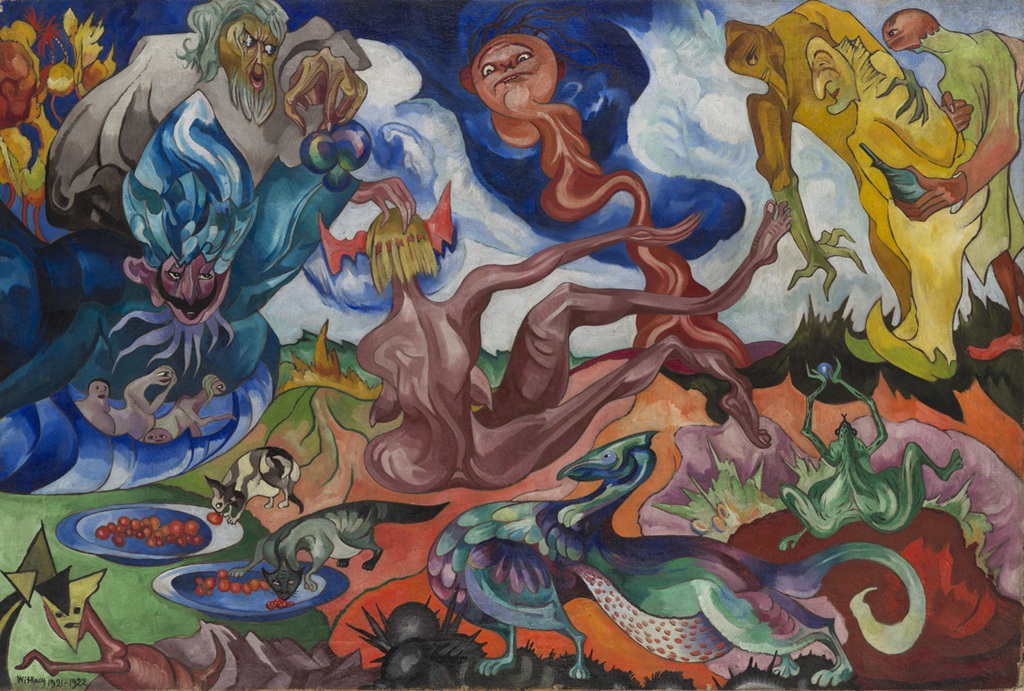 Stanisław Ignacy Witkiewicz, Tworzenie świata / Creation of the World , sztuka polska, sztuka XX w., malarstwo, dwudziestolecie międzywojenne, niezła sztuka
