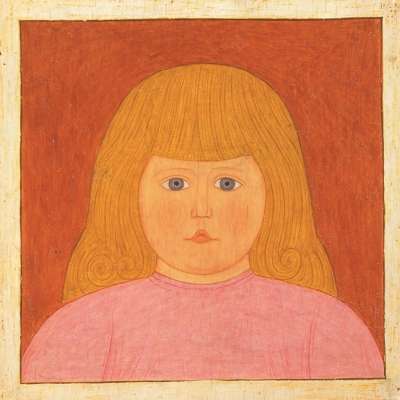 Mykola Kasperowycz, Portret dziewczynki, malarstwo, portret, sztuka Ukrainy, sztuka XX w., niezła sztuka