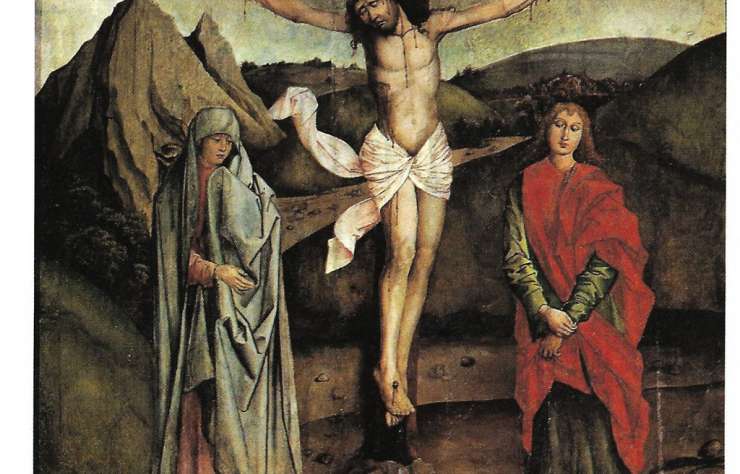 Ukrzyżowanie z Feldioara, malarstwo, gotyk, Karpaty, niezła sztuka