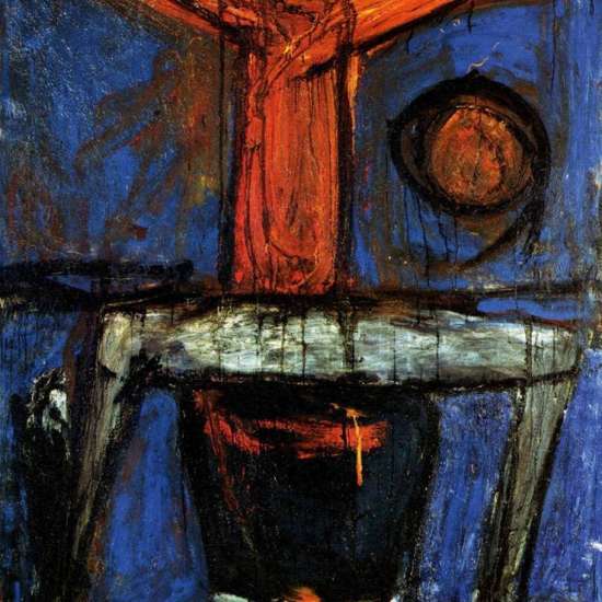 Waldemar Cwenarski, Pieta, malarstwo, sztuka polska, sztuka współczesna, sztuka XX w., motyw religijny, śmierć, nieza sztuka