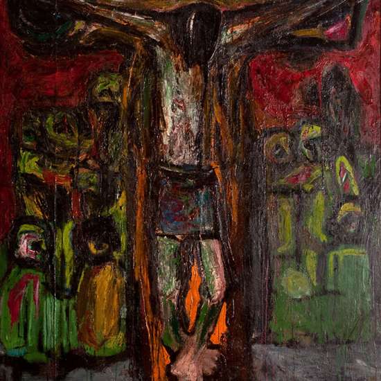 Waldemar Cwenarski, Ukrzyżowanie , malasrwto, sztuka polska, sztuka współczesna, niezła sztuka, sztuka XX w.,