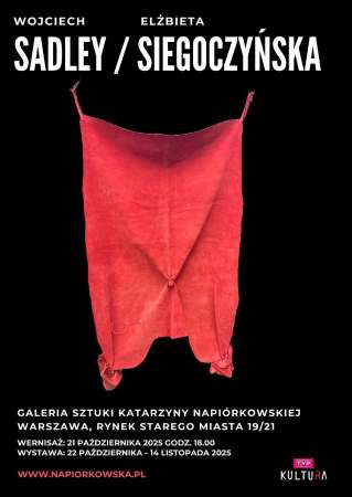 Wojciech Sadley & Elżbieta Siegoczyńska. Dialogi form, wystawa, sztuka polska, sztuka współczesna, sztuka przestrzenna obiekty, malarstwo, tkanina, niezła sztuka