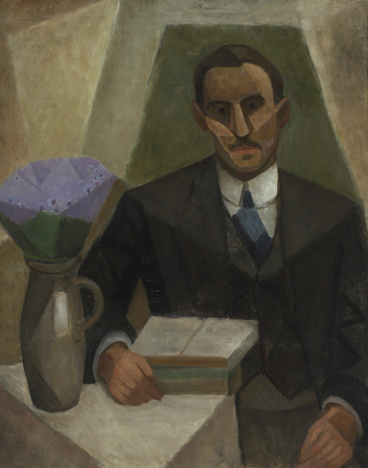 Tadeusz Makowski, Portret Zygmunta Lubicz-Zaleskiego, portret, sztuka polska, sztuka XX. w., malarstwo, niezła sztuka