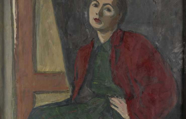 Adam Kossowski, Portret Stefanii Kossowskiej, malarstwo, portret, sztuka polska, sztuka XX w., niezła sztuka