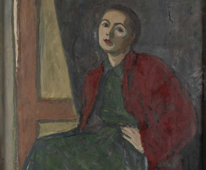 Adam Kossowski, Portret Stefanii Kossowskiej, malarstwo, portret, sztuka polska, sztuka XX w., niezła sztuka