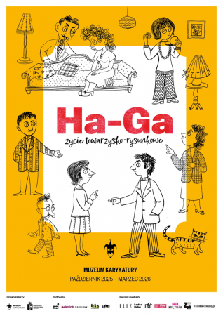 Ha-Ga. Życie towarzysko-rysunkowe, wystawa, rysunek, satyra, życie społeczne, niezła sztuka
