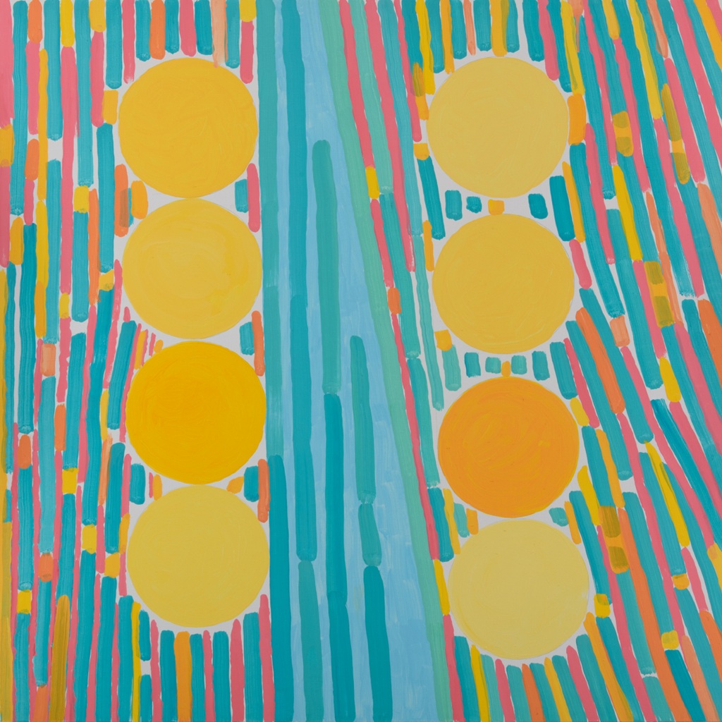 Jan Dobkowski VIII, z cyklu Podróże słoneczne, pejzaż, malarstwo, akryl, sztuka polska, sztuka współczesna, niezła sztuka