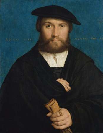 Hans Holbein Młodszy, Portret Hermanna Hillebrandta (?) de Wedigh, portret, malarstwo, sztuka XVI w., niezła sztuka
