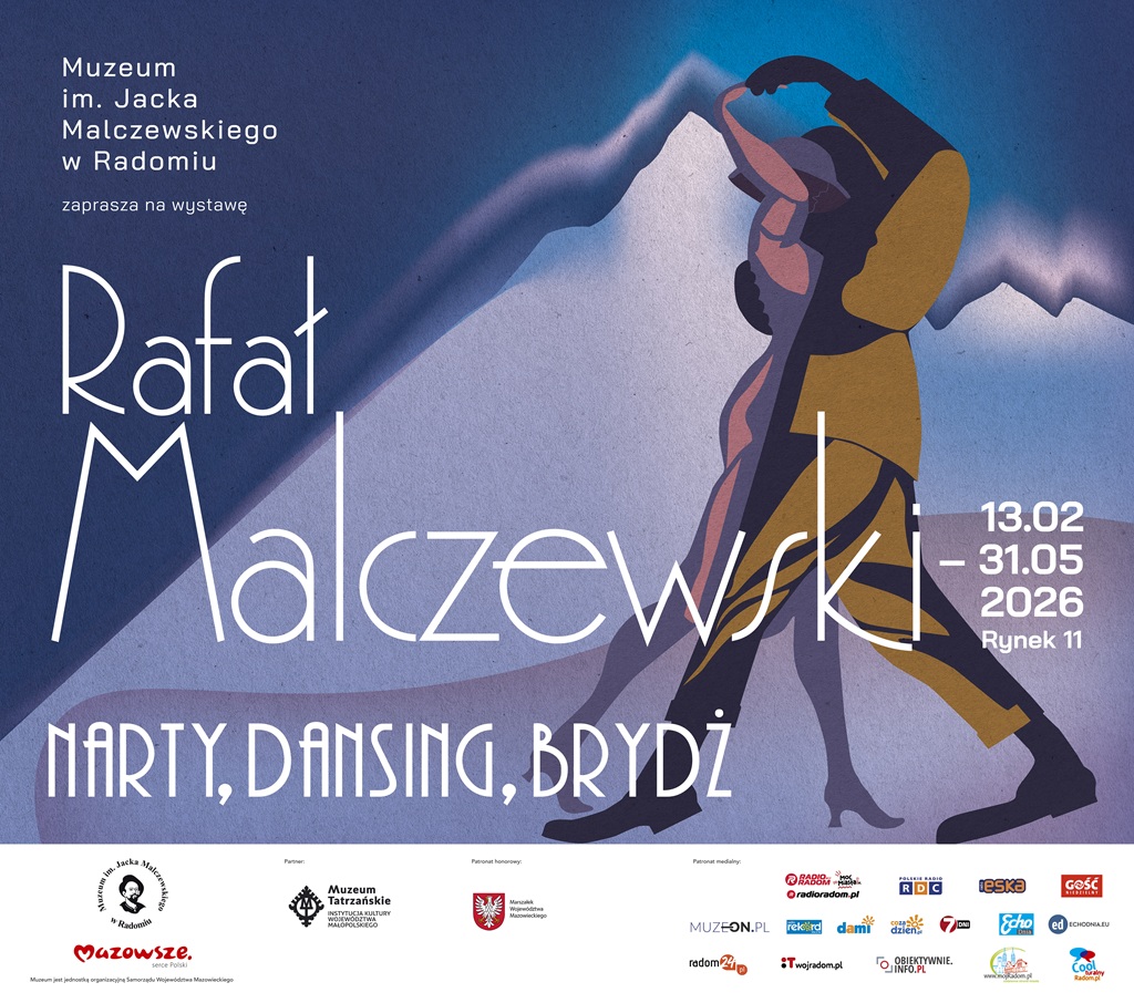 Rafał Malczewski. Narty, dansing, brydż, wystawa, malarstwo, sztuka polska, niezła sztuka