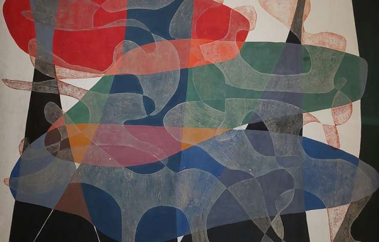 Maria Jarema, Penetracje I, tempera, monotypia, malarstwo, sztuka polska, sztuka nowoczesna, modernizm, niezła sztuka