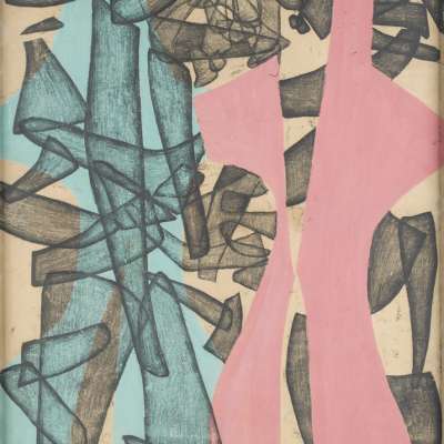 Maria Jarema Wyrazy 8, tempera, malarstwo, sztuka polska, sztuka XX w., modernizm, niezła sztuka