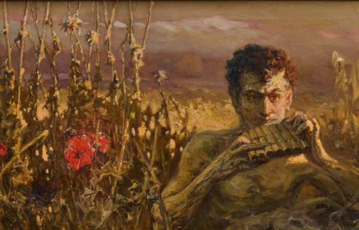 Wilhelm Kotarbiński, Satyr, malarstw, portret, symbolizm, secesja, mity, sztuka XIX w, sztuka polska, niezła sztuka