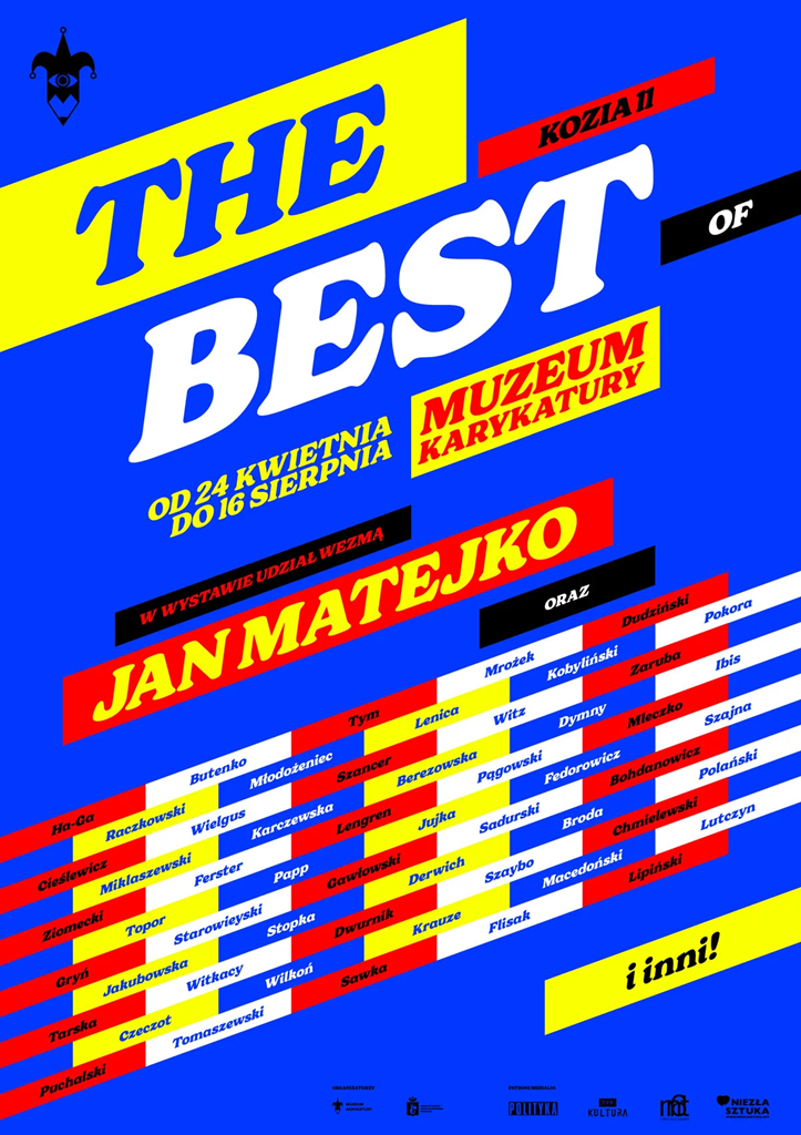 The best of Muzeum Karykatury, wystawa, plakat, sztuka polska, sztuka współczesna, karykatura, grafika, niezła sztuka
