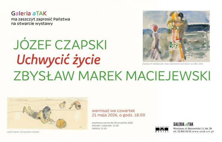 Uchwycić życie. Obrazy i rysunki Józefa Czapskiego i Zbysława M. Maciejewskiego z kolekcji prywatnych, wystawa, malarstwo, sztuka polska, kolekcja, niezła sztuka