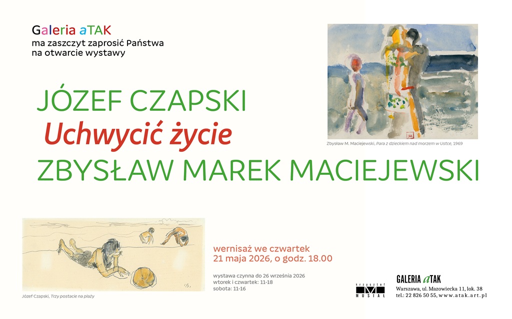 Uchwycić życie. Obrazy i rysunki Józefa Czapskiego i Zbysława M. Maciejewskiego z kolekcji prywatnych, wystawa, malarstwo, sztuka polska, kolekcja, niezła sztuka
