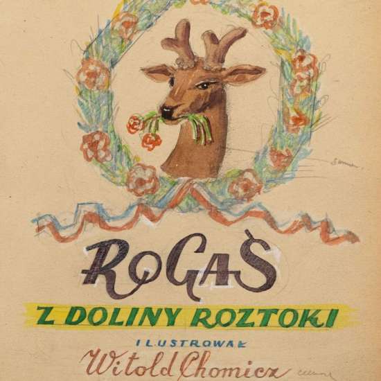 Projekt strony tytułowej do Rogasia z Doliny Roztoki, okładka, projekt, ilustracja, niezła sztuka