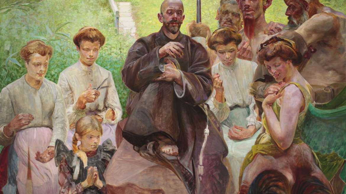 Jacek Malczewski, Święty Franciszek, malarstwo, portret, sztuka polska, sztuka XX w., niezła sztuka